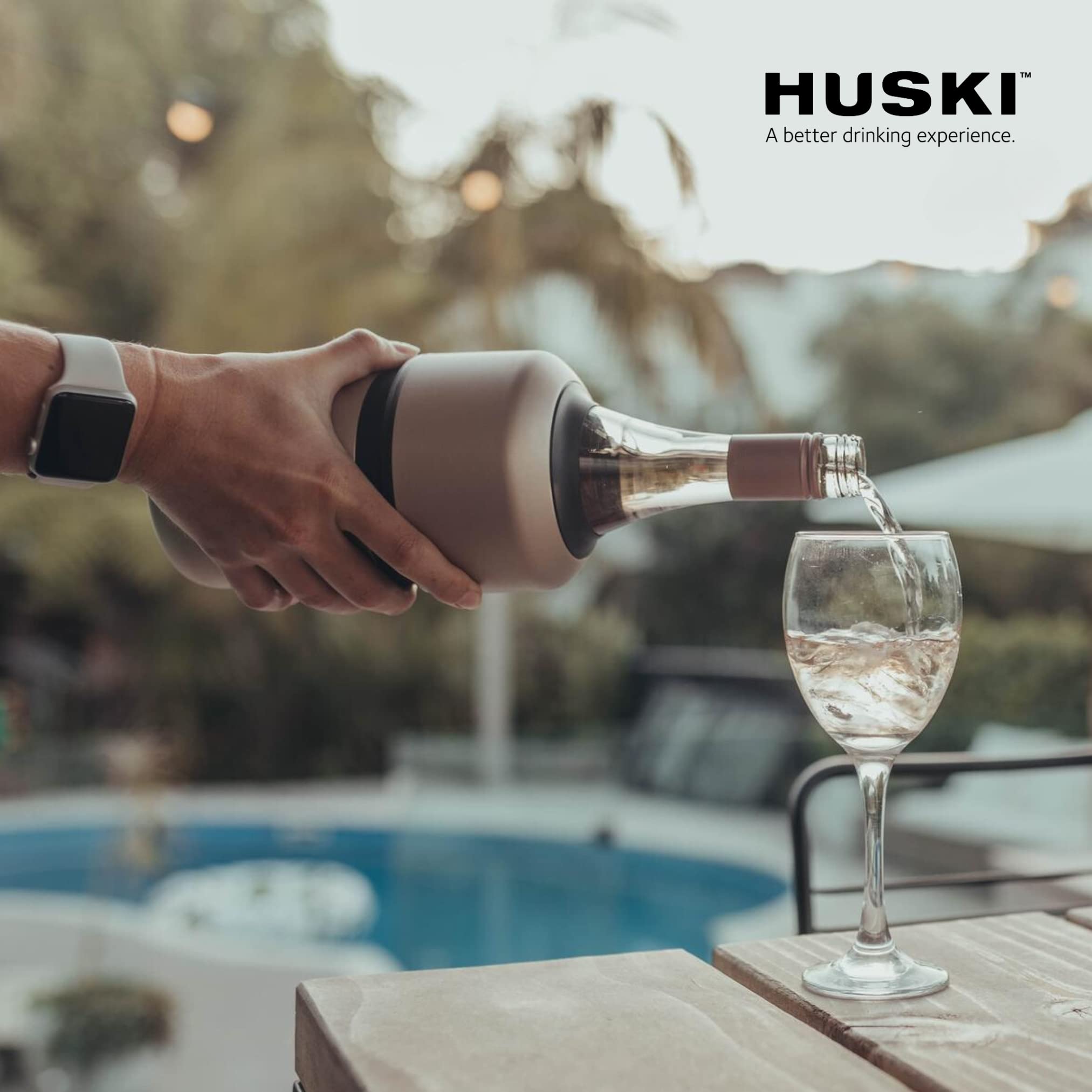 Huski Wine Cooler | Award Winning Iceless Design | Keeps Wine Cold up to 6 Hours | Wine Accessory | Next Generation Ice Bucket | Fits Some Champagne