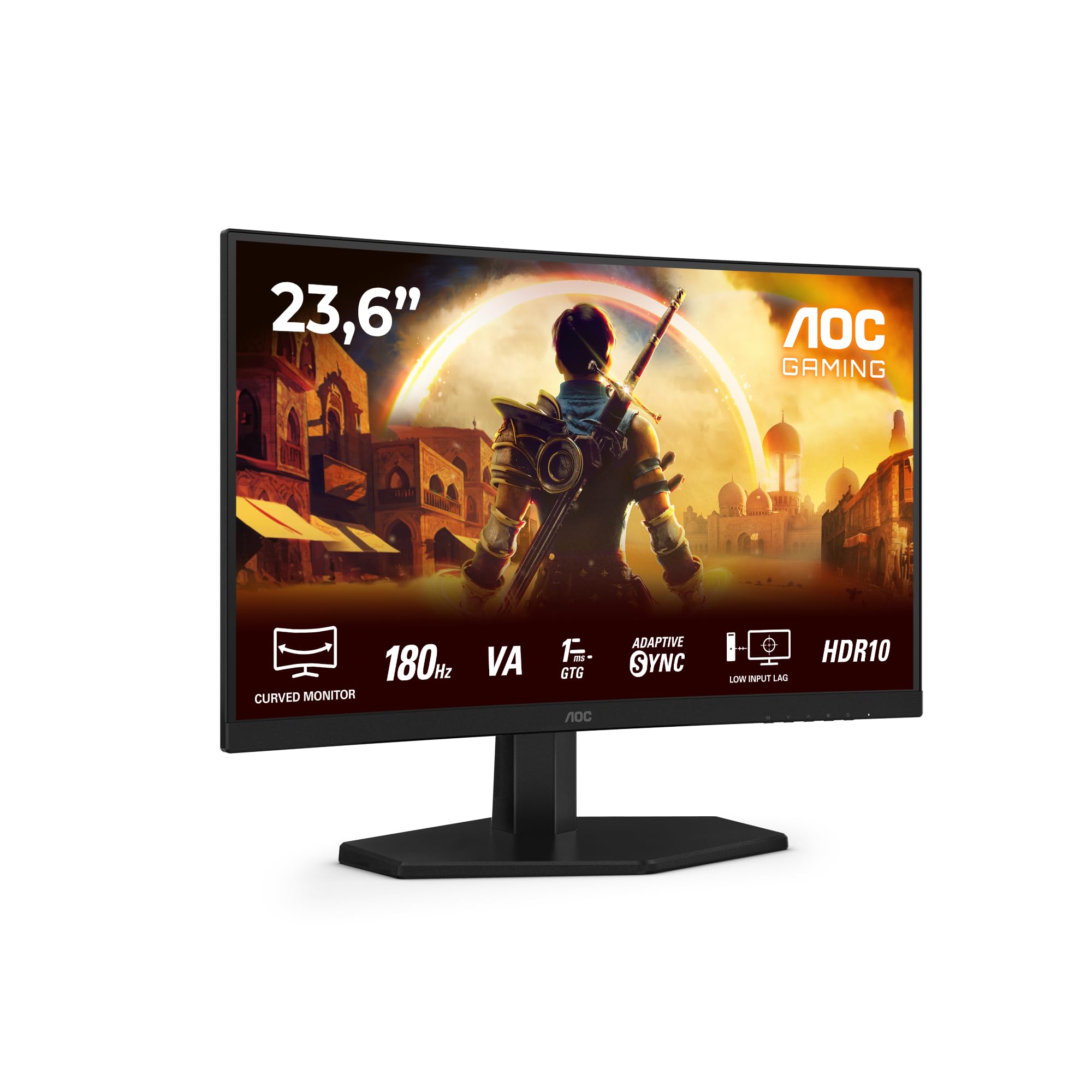 AOC Gaming 25G3ZM/BK - 24.5" 240Hz FHD Monitor, 0.5ms MPRT, FreeSync Premium (1920x1080, HDMI 2.0 x 2, DisplayPort 1.2 x 1, Headphone out (3.5mm)) black/red