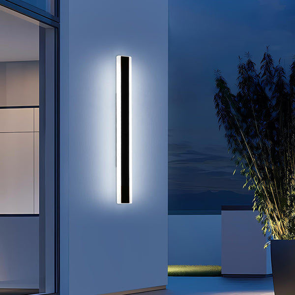 Mikeru 6500k Cool White Outdoor Wall Light, 150cm Modern Porch Wall Light, LED Vertical Long Acrylic Garden Fixture, IP65 Waterproof for Balcony, Living Room, Garage, Patio