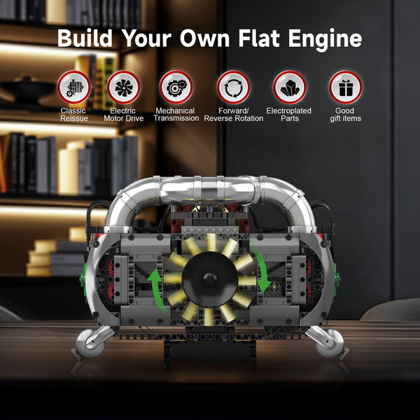 Mould King V12 Engine Building Block Sets, V12 Engine Model Kit That Runs, MOC Engineering Model Building Kit with Battery and Motor, Engineering Building Blocks for Adults (3472 PCS)