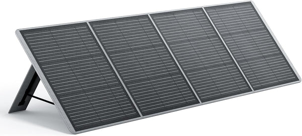 AFERIY Portable Solar Panel Kit 200W 22V, Foldable Monocrystalline Solar Panel ETFE with Free-Standing Supports, Junction Box, IP65 for Solar Generator Off-Grid Living