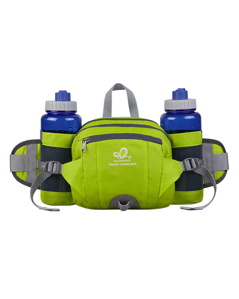 Waterfly Hiking Waist Pack Bum Bag Waist Bag with Bottle Holder Running Bag for Camping Climbing Travel Cycling and Dog Walking