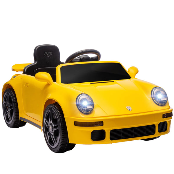 AIYAPLAY Licensed RUF CTR 2017-Yellowbird Electric Car for Kids, Ride On Car 12V Battery Powered Kids Electric Vehicle with Remote Control, Soft Start, MP3 Player, LED Lights, Horn, Yellow