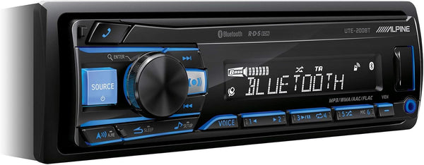 Alpine Electronics Bluetooth Car Radio, Black (RGB lighting)