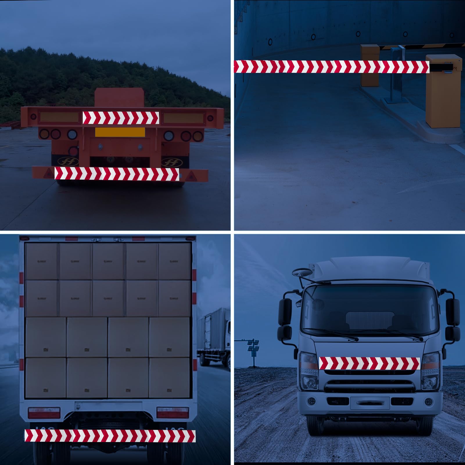 XFXIA Reflective Tape - Yellow & Black, 10cm x 20m, Waterproof, Self-Adhesive Warning Tape for Vehicles, Cars, Trailers, Outdoors