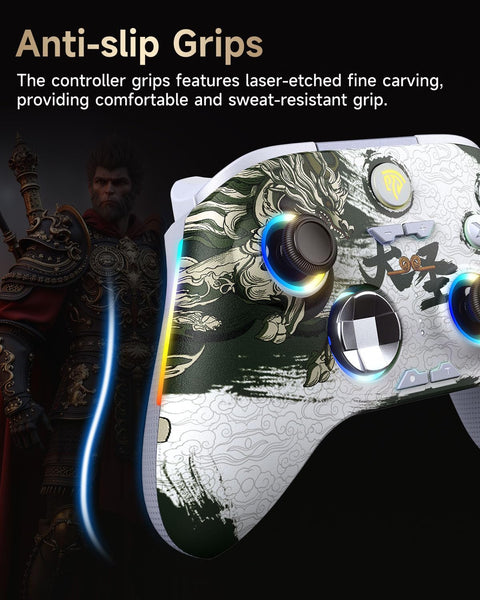 EasySMX X15 Wireless PC Controller with Hall Triggers, Hall Joysticks, Enhanced Bluetooth Game Controller,No Drift No Deadzone effect, Compatible with Windows PC, Android, Steam and Switch