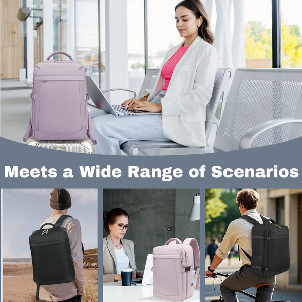 Xkdoai for Ryanair Cabin Bags 40x20x25, Travel Backpack Underseat Hand Luggage Carry-ons Airplanes Flight Bag Suitcases for Men Women