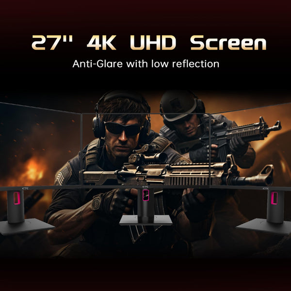 KTC Flat 32 Inch Monitor, QHD 1440P 2K@100Hz IPS Large Computer Monitor, Ultra Thin Bezels, Anti-Blue Light, HDR10, 103% sRGB, 86% DCI-P3, 350 Nits, 3ms MPRT, Adaptive Sync for Working and Gaming