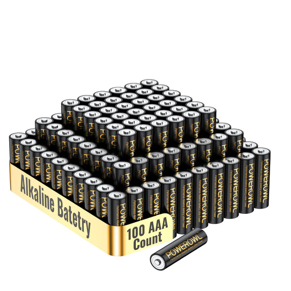 POWEROWL AAA Batteries 24 Pack - Alkaline 1.5v - High-Capacity Long Lasting Triple A Battery, 10-Year Shelf Life
