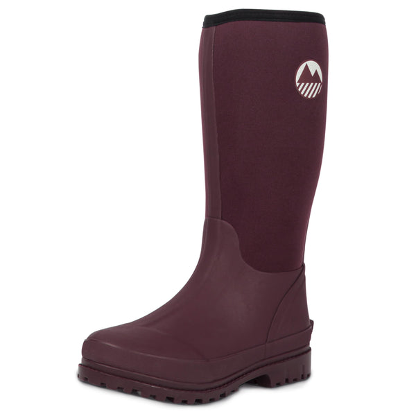 Lakeland Active Women's Rydal Neoprene Insulated Rubber Mucker & Yard Wellington Boots Warm Lined Fully Knee High Waterproof Wellies in Black, Moss Green, Navy Blue & Plum