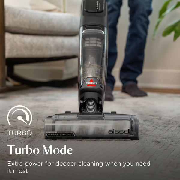 BISSELL CrossWave OmniForce, Wet and Dry Vacuum Cleaner, Powerful Floor Cleaner Machine, Multi-Surface, Cordless Vacuum Cleaner with Turbo Mode & Vacuum-Only Mode, Wet Vac up to 240m2, 69 dBA, 3912E