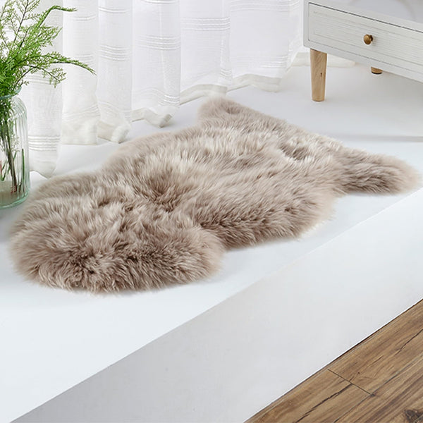 Altlue Real Genuine Sheepskin Rug Natural Sheepskin Throw Real Full Sheepskin Rugs Fluffy Fur Rug Authentic Sheepskin Seat Covers For Chairs Sheepskin