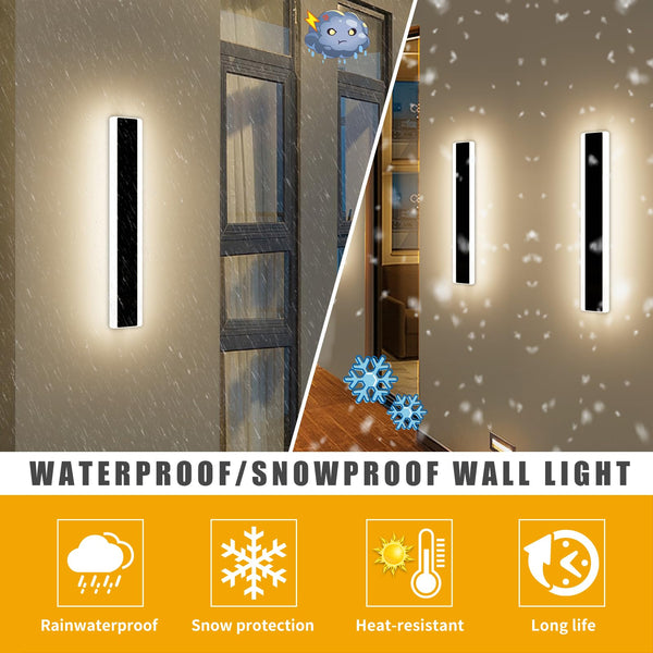 Mikeru 6500k Cool White Outdoor Wall Light, 150cm Modern Porch Wall Light, LED Vertical Long Acrylic Garden Fixture, IP65 Waterproof for Balcony, Living Room, Garage, Patio