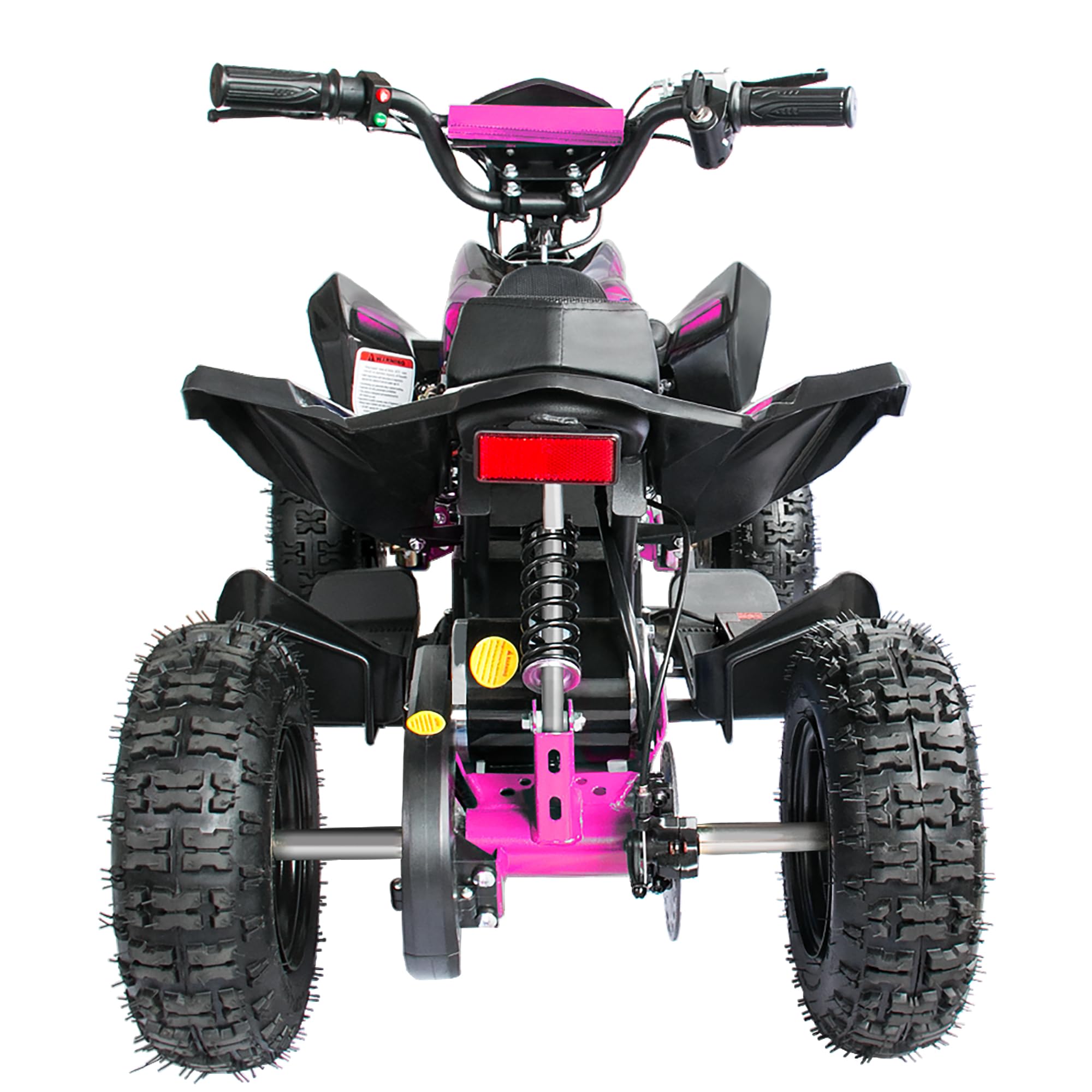 Zorax 36V 1000W Yellow 6'' Tyre Battery Powered Kids Mini ATV Quad Bike (Foot Brake - 3 Speeds - LED Light - Forward/Neutral/Reverse - CE Approved - MAX Capacity: 65KGS) Children's Electric Ride on