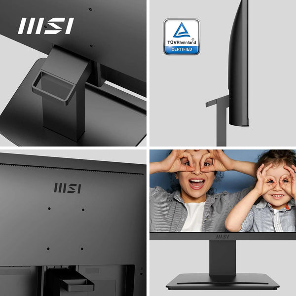 MSI PRO MP251 24.5 Inch Full HD Office Monitor - 1920 x 1080 IPS Panel, 100 Hz, Eye-Friendly Screen, Built-in Speakers, Tilt-Adjustable - HDMI 1.4b, D-Sub (VGA)