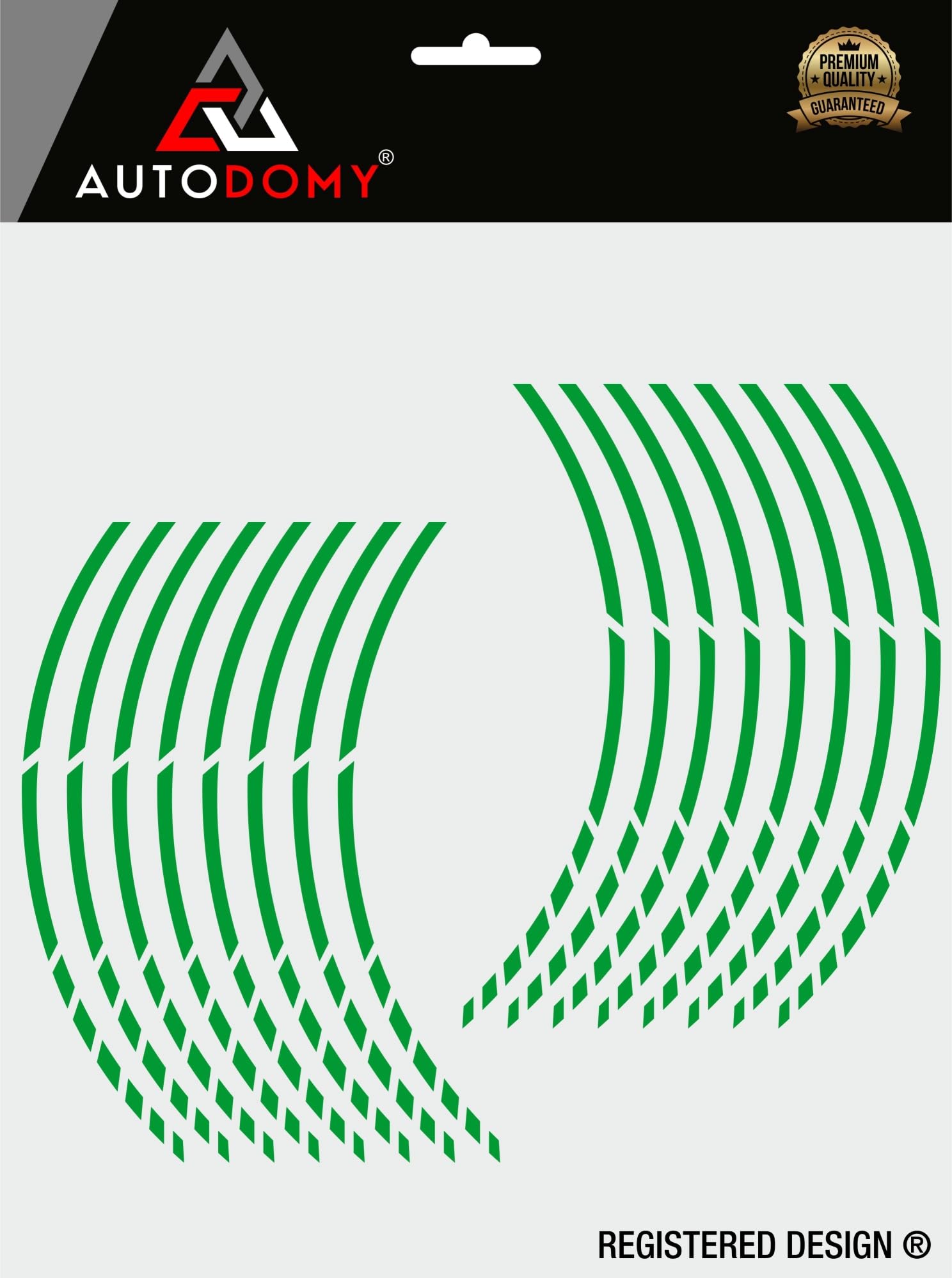 Pack 6 Units Wheel Rim Stickers Desing Sport | Complete set for 2 Motorcycle Wheel Stripes 15" to 19" Resistant Rain and UV | Motorbike Stickers Black