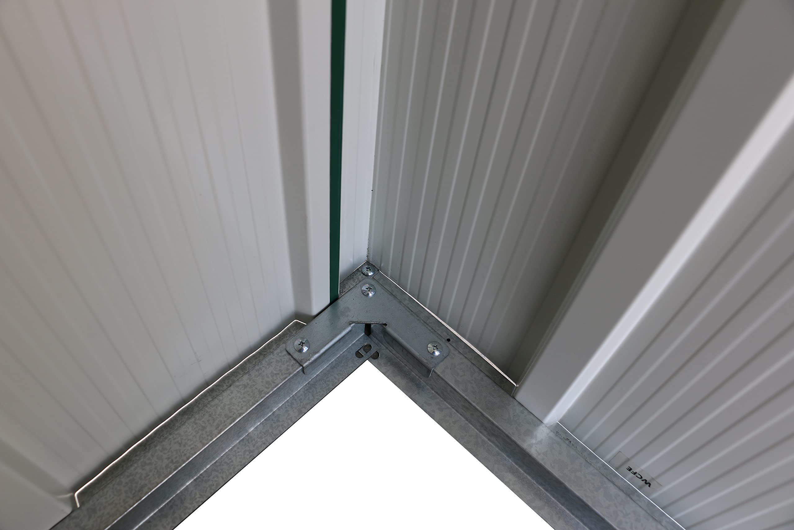 Duramax ECO 8 x 8 (6.35 m2) Metal Garden Storage Shed, Hot-Dipped Galvanized Metal Garden Shed, Tool Storage Shed, Strong Reinforced Roof Structure, Maintenance-Free Metal Shed, Anthracite