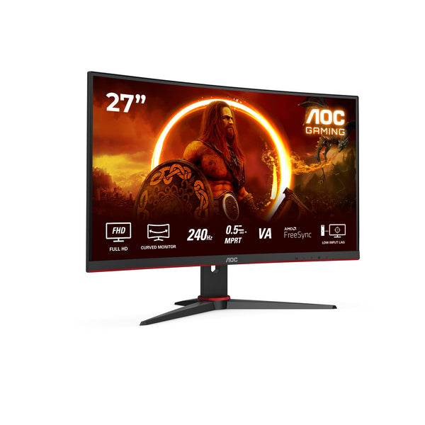 AOC Gaming 25G3ZM/BK - 24.5" 240Hz FHD Monitor, 0.5ms MPRT, FreeSync Premium (1920x1080, HDMI 2.0 x 2, DisplayPort 1.2 x 1, Headphone out (3.5mm)) black/red