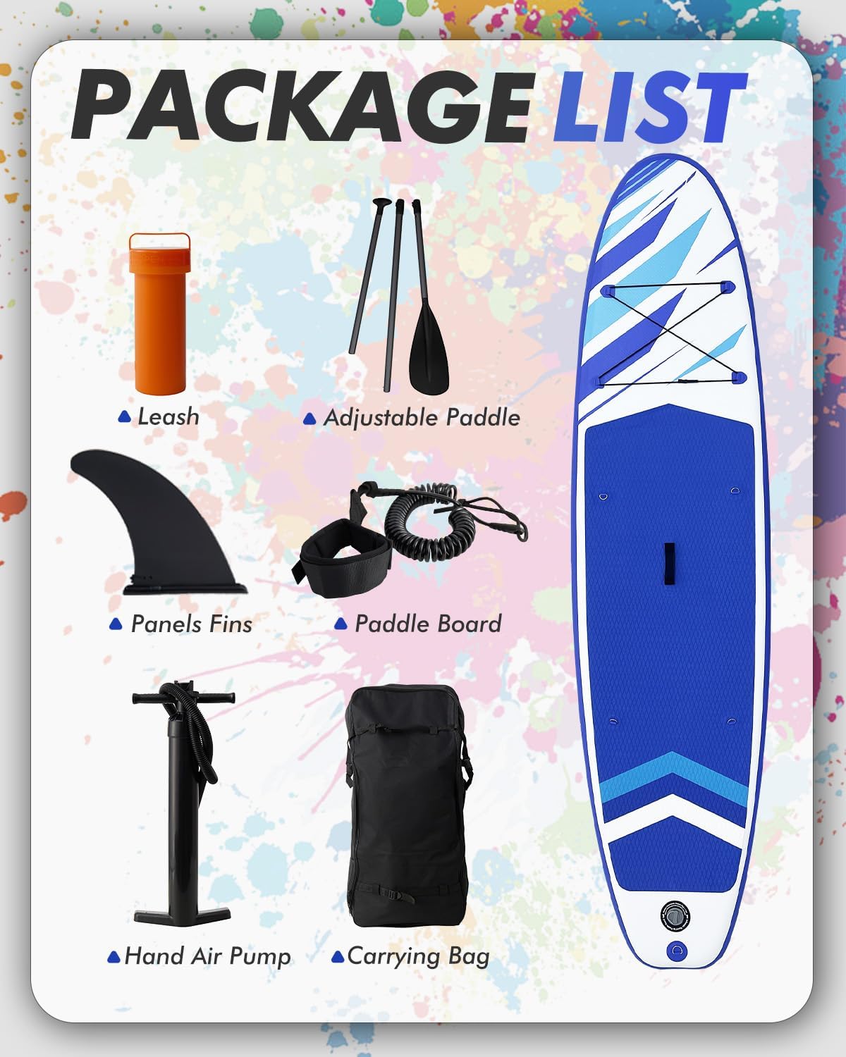 Victoper Inflatable Stand Up Paddle Board Surfboard Complete with Premium Paddle Board Accessories Wide Stable Non-Slip Paddle Boards for All Skill Yoga