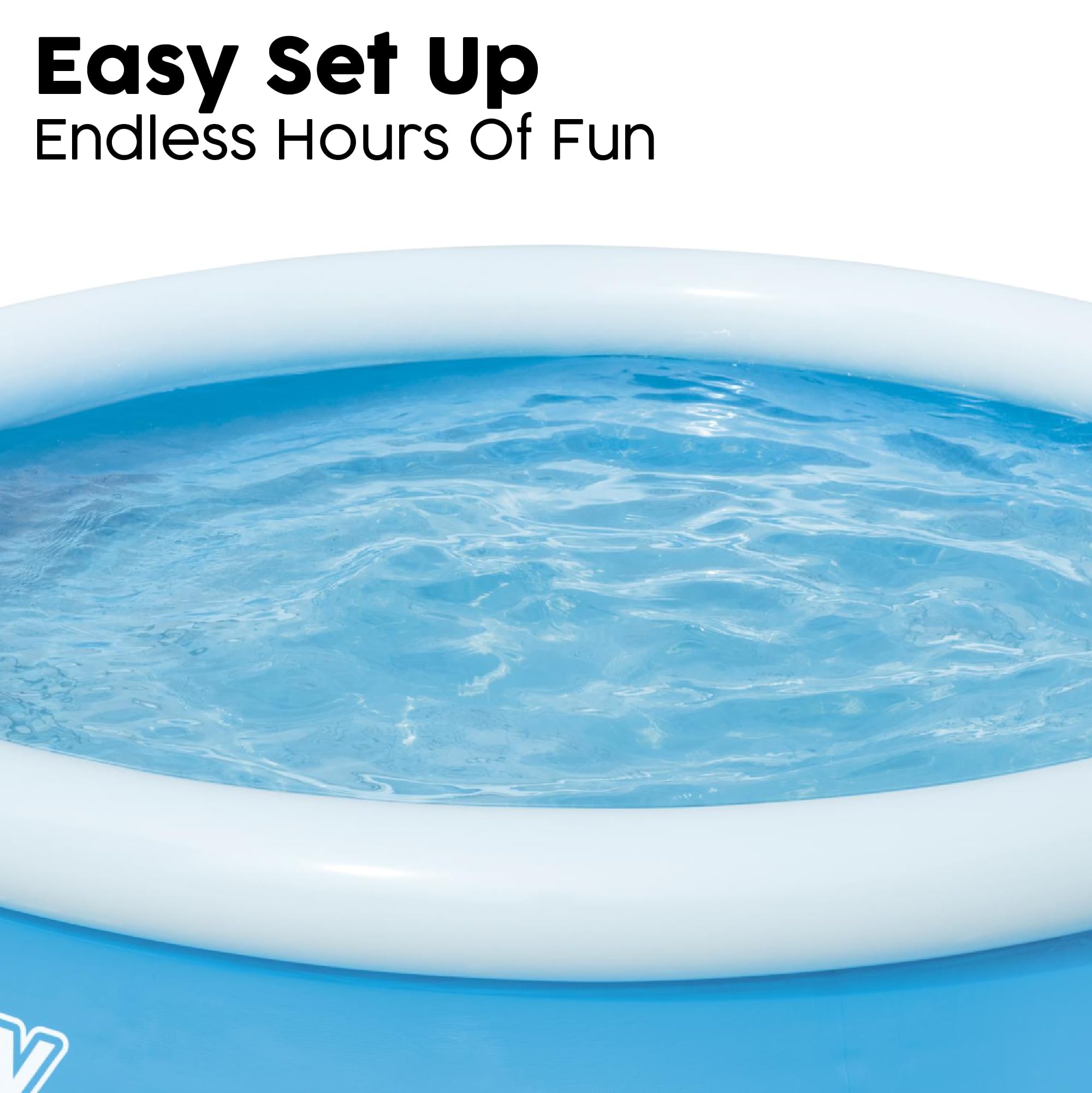 Bestway 6ft x 20in Blue Round Fast Set Inflatable Above Ground Pool