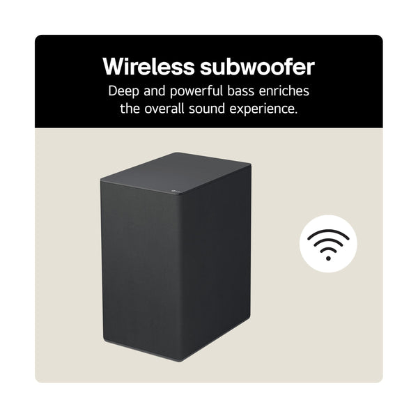 LG USC9S Bluetooth Soundbar for TV with Dolby Atmos & Wireless Subwoofer 3.1 channel