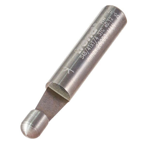 Trend Professional Guided Trimmer, 1/2 Inch Shank, 12.7mm Cut Diameter, 50mm Cut Length, Tungsten Carbide Tipped, 46/23X1/2TC