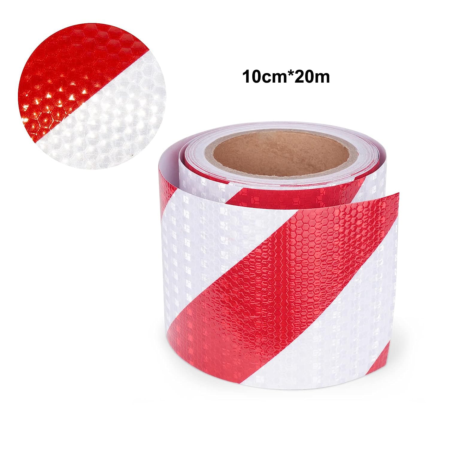 XFXIA Reflective Tape - Yellow & Black, 10cm x 20m, Waterproof, Self-Adhesive Warning Tape for Vehicles, Cars, Trailers, Outdoors