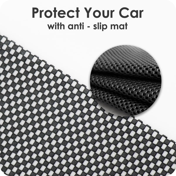 BOYUJK Roof Bag 20 Cubic/566 L, Waterproof Car Roof Bag no Rack Needed, Car Roof Box with Anti-Slip Mat and 6 Heavy-Duty Straps, Folding Soft Roof Bag for Cars with/Without Rack（ Orange 566L ）