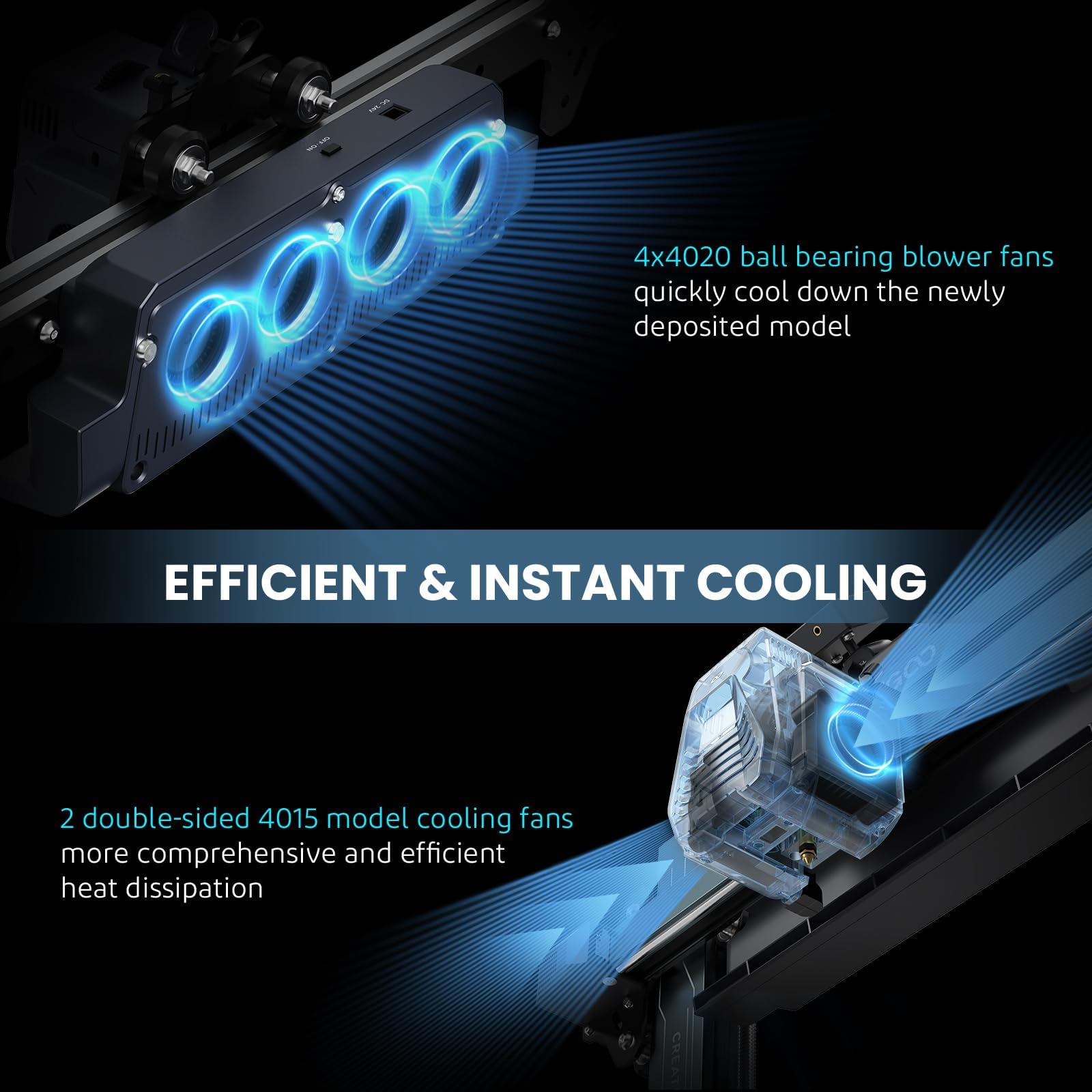 ELEGOO Neptune 4 3D Printer, 500mm/s High-Speed Fast FDM Printer with Klipper Firmware, Auto Leveling and Direct Extruder, Easy Assembly for Beginners, 225x225x265mm Printing Size