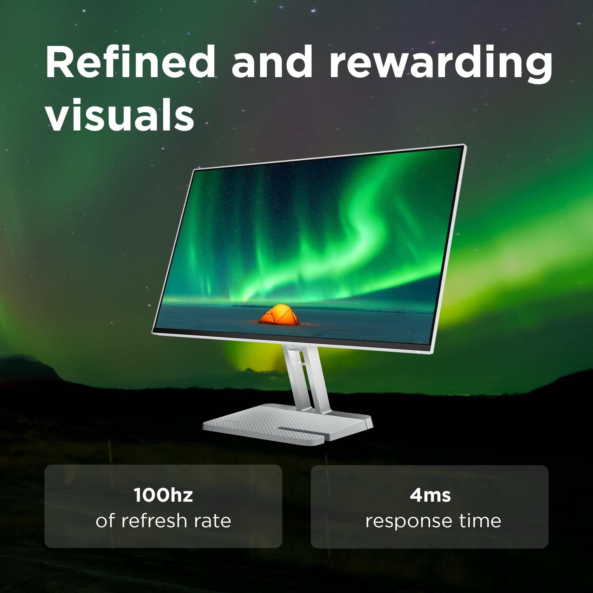 Lenovo L27i-4B 27 Inch PC Monitor | FHD, 1080p, 48-100Hz, IPS, 4ms, VGA and HDMI