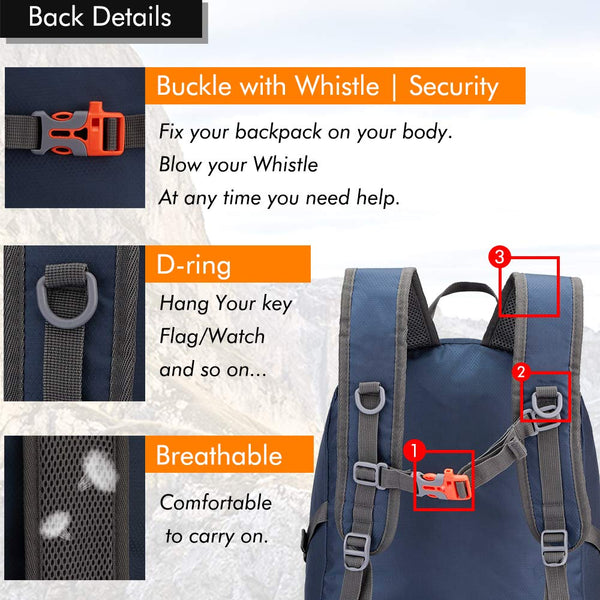 MAXTOP 40L Ultra Lightweight Packable Backpack Foldable Rucksack Water Resistent For Men Women Kids Outdoor Camping Hiking Travel Daypack Handy Durable