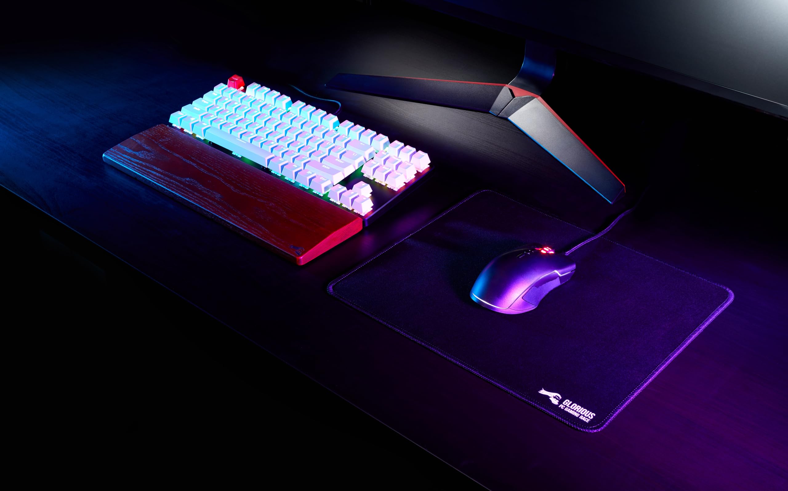 Glorious Gaming GMMK Compact 60%, Barebones (Frame Only) - Mechanical Gaming Keyboard, Per Key RGB, Hotswap & Customisable, International/ISO Layout - Black