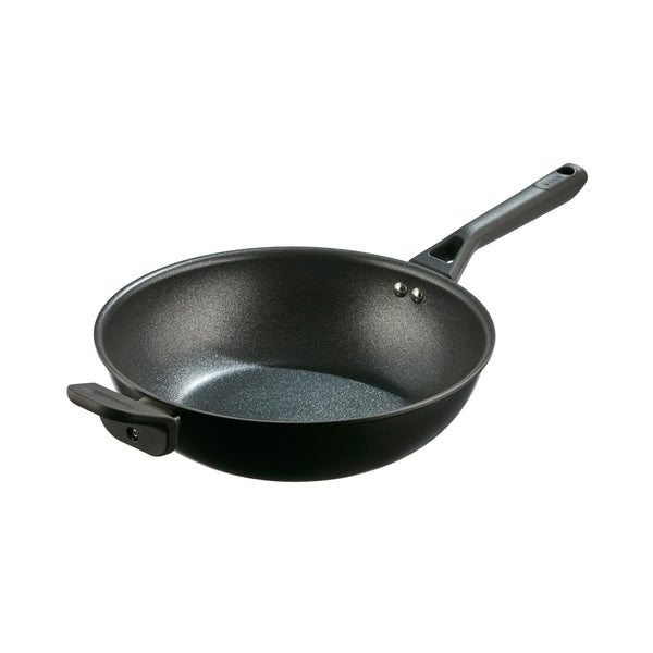 Ninja ZEROSTICK Classic 5-Piece Pan Set [CW55000UK] Aluminium Cookware, Induction Compatible, Dishwasher Safe, Oven Safe to 180°C, Glass Lids, Black