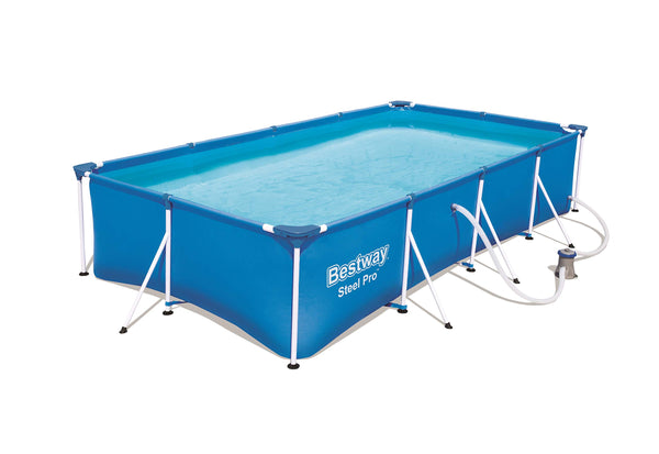 Bestway Steel Pro | Metal Frame Above Ground Pool, Family Outdoor Pool 9.10ft