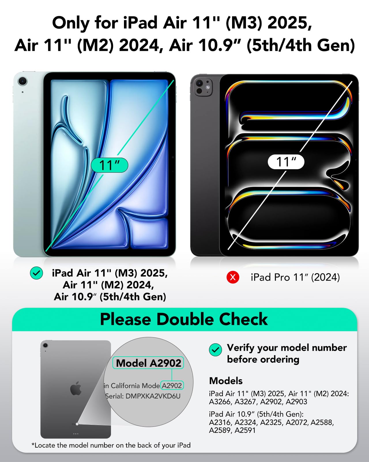 ESR for iPad Pro 12.9 Case (6th/5th Generation, 2022/2021), Removable Magnetic Cover, Adjustable Portrait/Landscape Stand with Raised Display View, 9 Standing Angles, Shift Series, Black