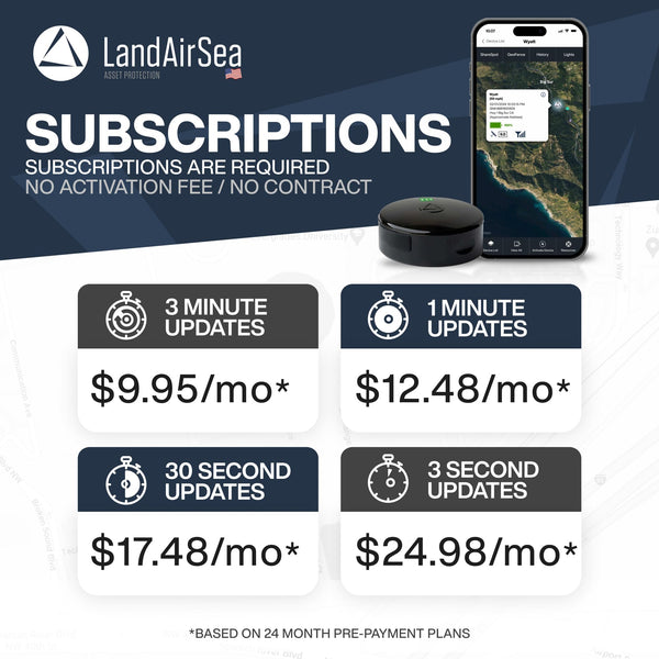 LandAirSea 54 GPS Tracker – Car Tracker Device For Vehicles, Real-Time Global Asset & Fleet Tracking. Compact Mini Tracker, Easy To Use, Discreet Magnetic Mount, Waterproof. Subscription Required