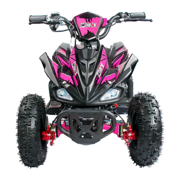 Zorax 36V 1000W Yellow 6'' Tyre Battery Powered Kids Mini ATV Quad Bike (Foot Brake - 3 Speeds - LED Light - Forward/Neutral/Reverse - CE Approved - MAX Capacity: 65KGS) Children's Electric Ride on