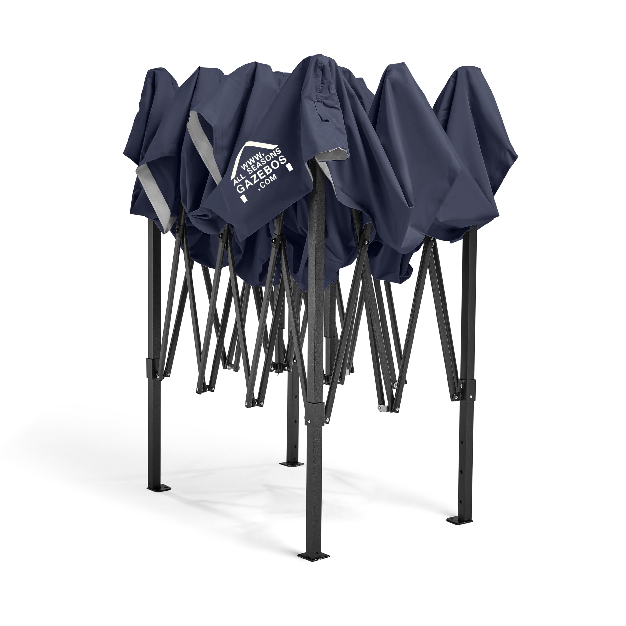 All Seasons Gazebos 3x4.5 Fully Waterproof Pop up Gazebo With Accessories - Metallic Grey