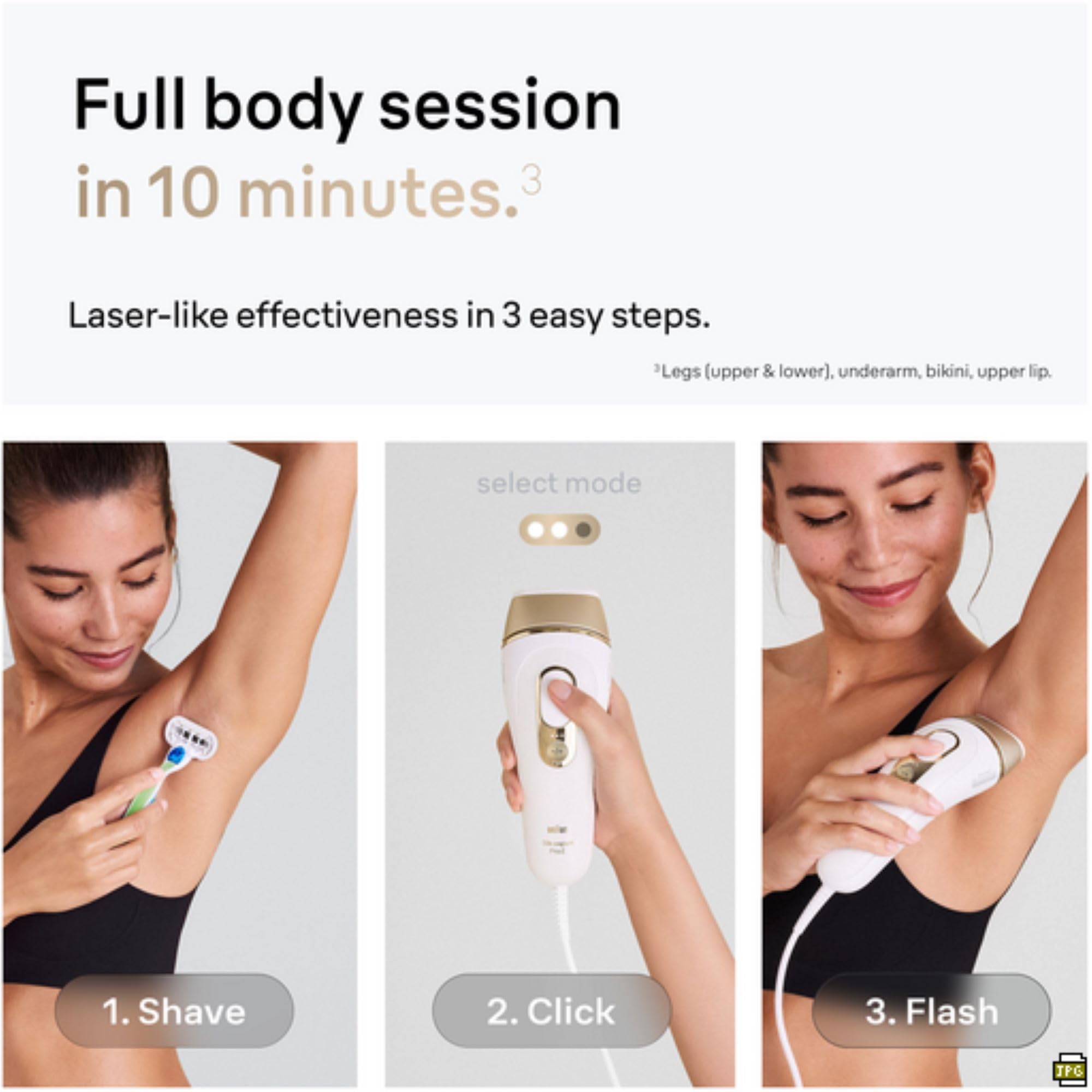 Braun IPL Silk-Expert Pro 5, at Home Hair Removal, Alternative for Laser Hair Removal, Includes Pouch, Venus Razor, Precision Head, 2 Years of Smooth Skin, Gift for Women, White/Gold, PL5137