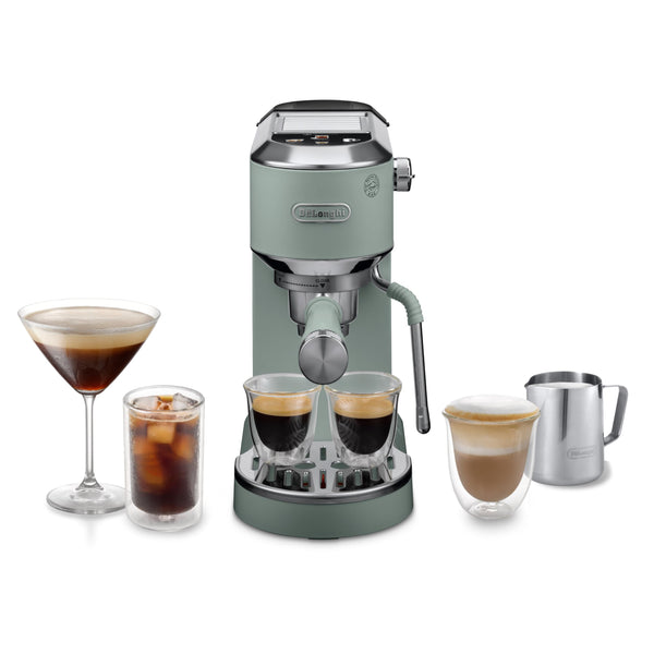 De'Longhi Dedica Style, Traditional Pump Espresso Machine, Coffee and Cappuccino Maker, EC685M, Silver