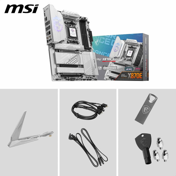 MSI X670E GAMING PLUS WIFI Motherboard, ATX - Supports AMD Ryzen 9000 / 8000 / 7000 Series Processors, AM5 - 80A SPS VRM, DDR5 Memory Boost 7800+ MHz/OC, PCIe 5.0 x16, M.2 Gen5, Wi-Fi 6E