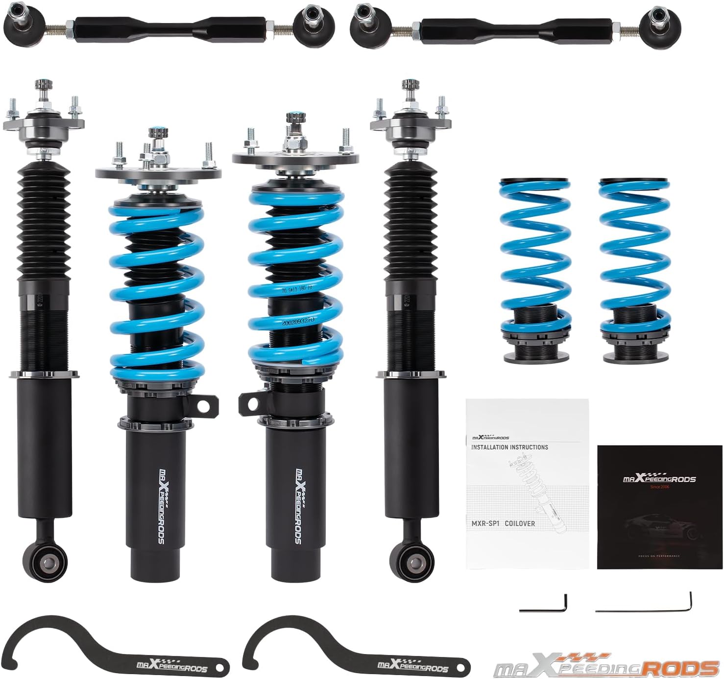 maXpeedingrods Performance Coilovers for BMW Z4 E85 2.5i 3.0 E86 03-08 Coupe Convertible Lowering Suspension