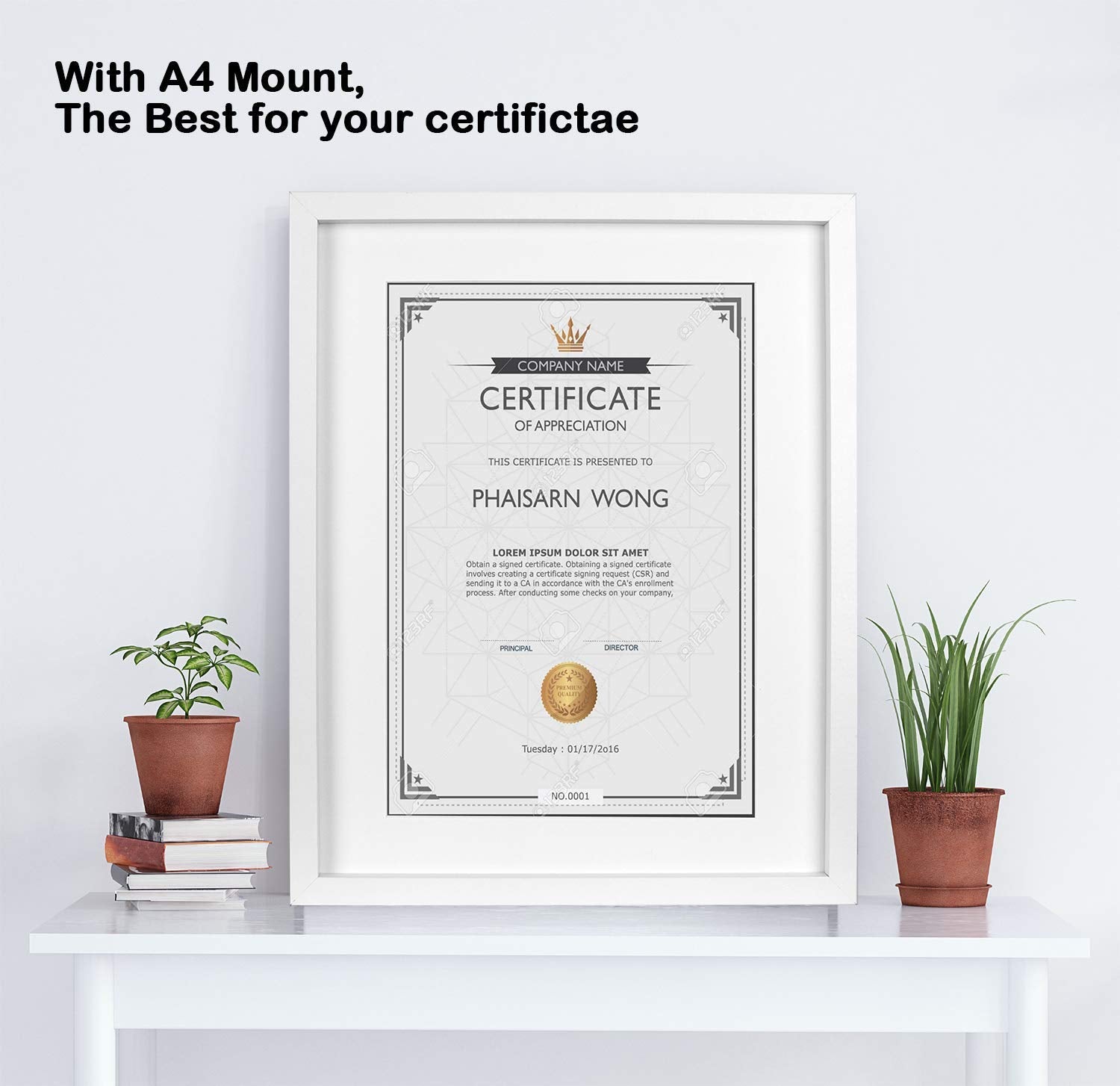 Black 50x70cm Boxed Picture Frames Set of 3 with Mounts for 40x60cm, 70x50cm poster frame with Acid Free mount for 40x60cm photo (Black 3Pack)