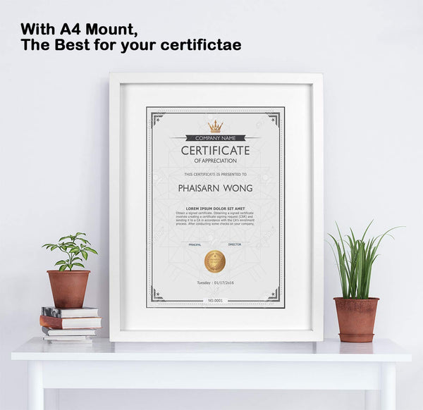 Black 50x70cm Boxed Picture Frames Set of 3 with Mounts for 40x60cm, 70x50cm poster frame with Acid Free mount for 40x60cm photo (Black 3Pack)