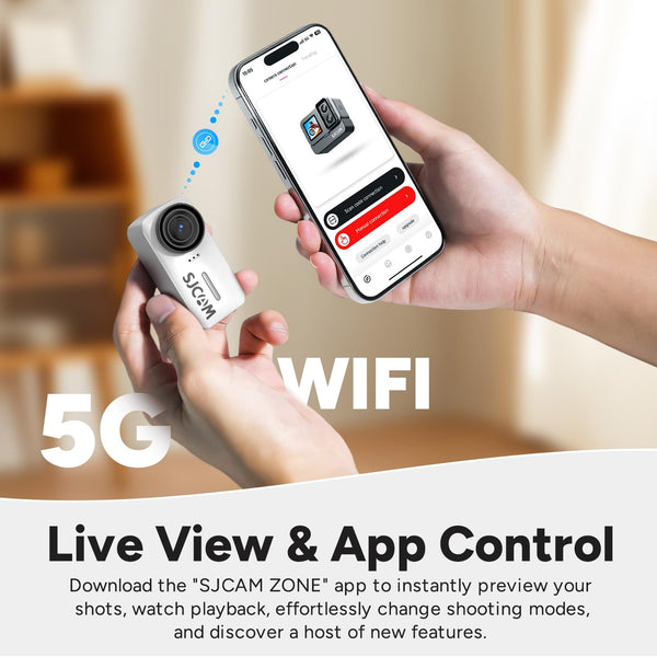 SJCAM C110 Magnetic Mini Body Camera,4K 200min | 64GB Card Bodycam with Audio & Video Recording, EIS Stabilisation,8x Zoom,30M Waterproof Pocket Action Cam WIFI Vlogging Camera,f/2.0 POV Cam,Black