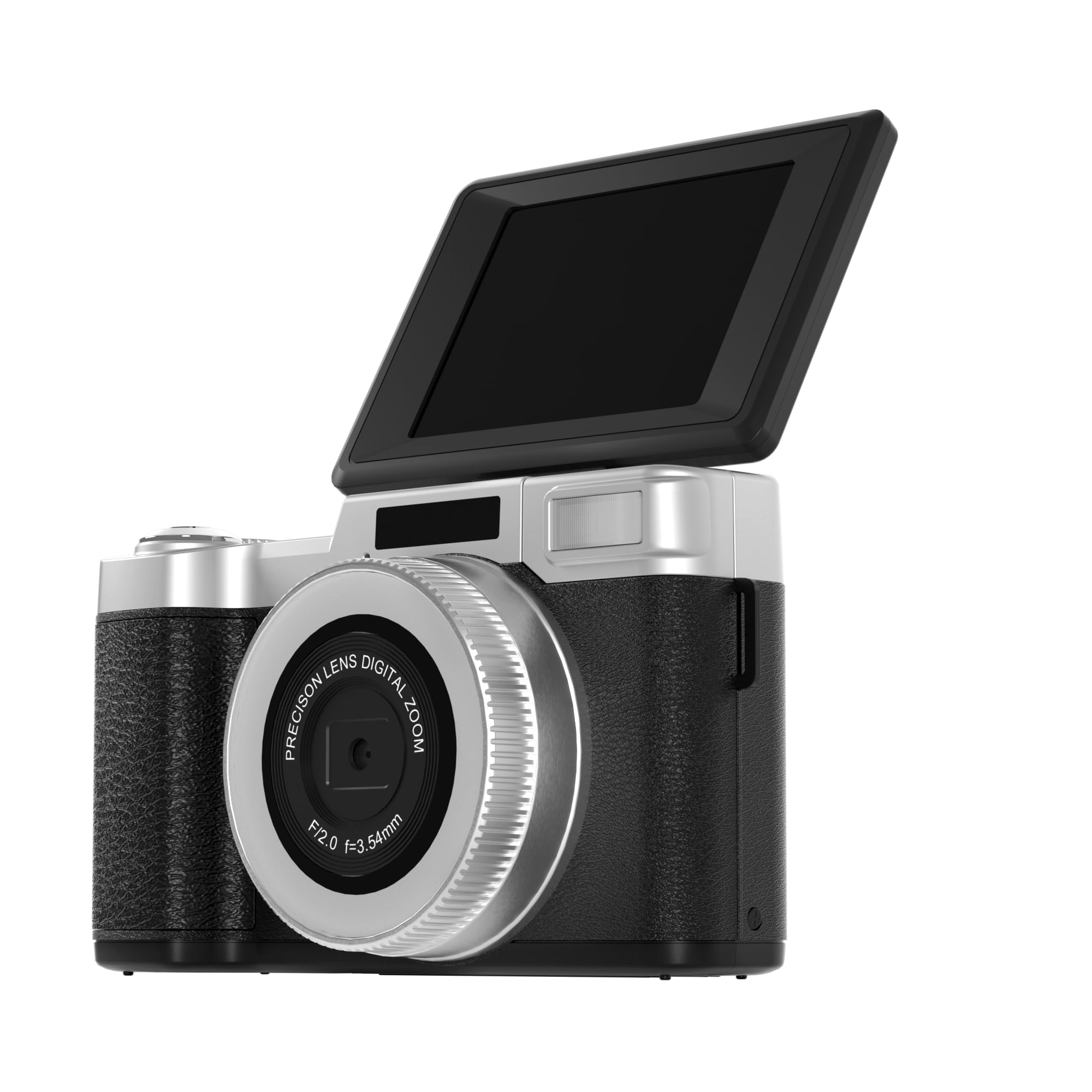 Digital Camera,4K 64MP Cameras for Photography with Beauty Light 180°flip Screen Compact Vlogging photo Camera, 18 Digital Zoom, Adjustable Flashlight