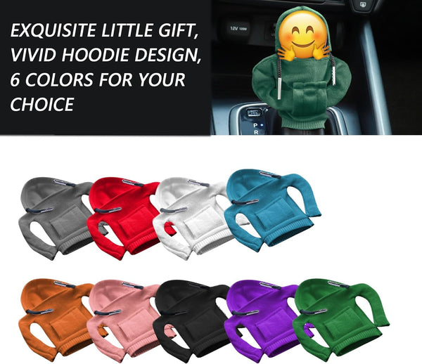 Car Gear Shift Cover,Vivid Gear Shift Knob Hoodie for Car Decorations & Protections,Universal Car Interior Accessories Stick Shift Cover Fits Car Truck SUV (Green)