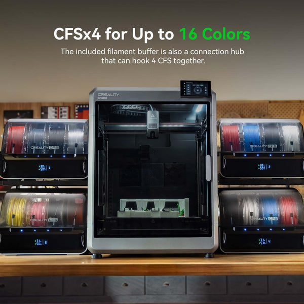 Creality K1C 3D Printer, 600mm/s Fast Speed Clog-Free Extruder Auto Leveling 3D Printers with AI Camera for 300°C Printing,Switchable Silent Mode Reliable Carbon Fiber 3D Printing 220*220*250mm(Black)