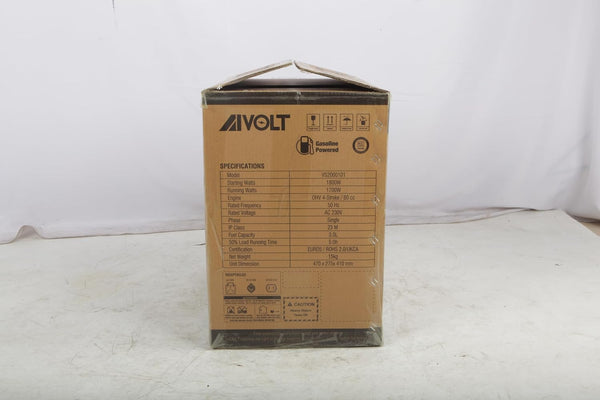 AIVOLT 1800W Petrol Inverter Generator 4 Stroke 80cc Engine Portable Silent Generator for Camping, Jobsites, Home Use-Pure Sine Wave, Super Lightweight