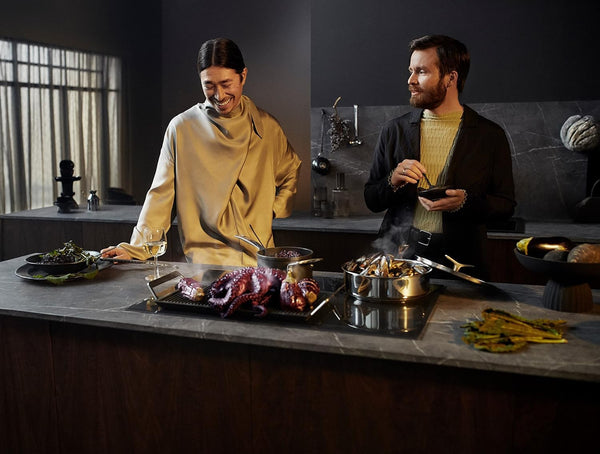 AEG 6000 Series Induction Hob, IKX64441CB, 4 Cooking Zones, 60cm, Bridge Function, Hob2Hood Function, Built-In Hob Timer, Key-lock, 3 Step Residual Heat, Black